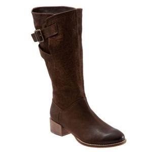 SAVA x SoftWalk Tatum Knee High Leather‎ Boots Dark Brown 6.5/7M (37)